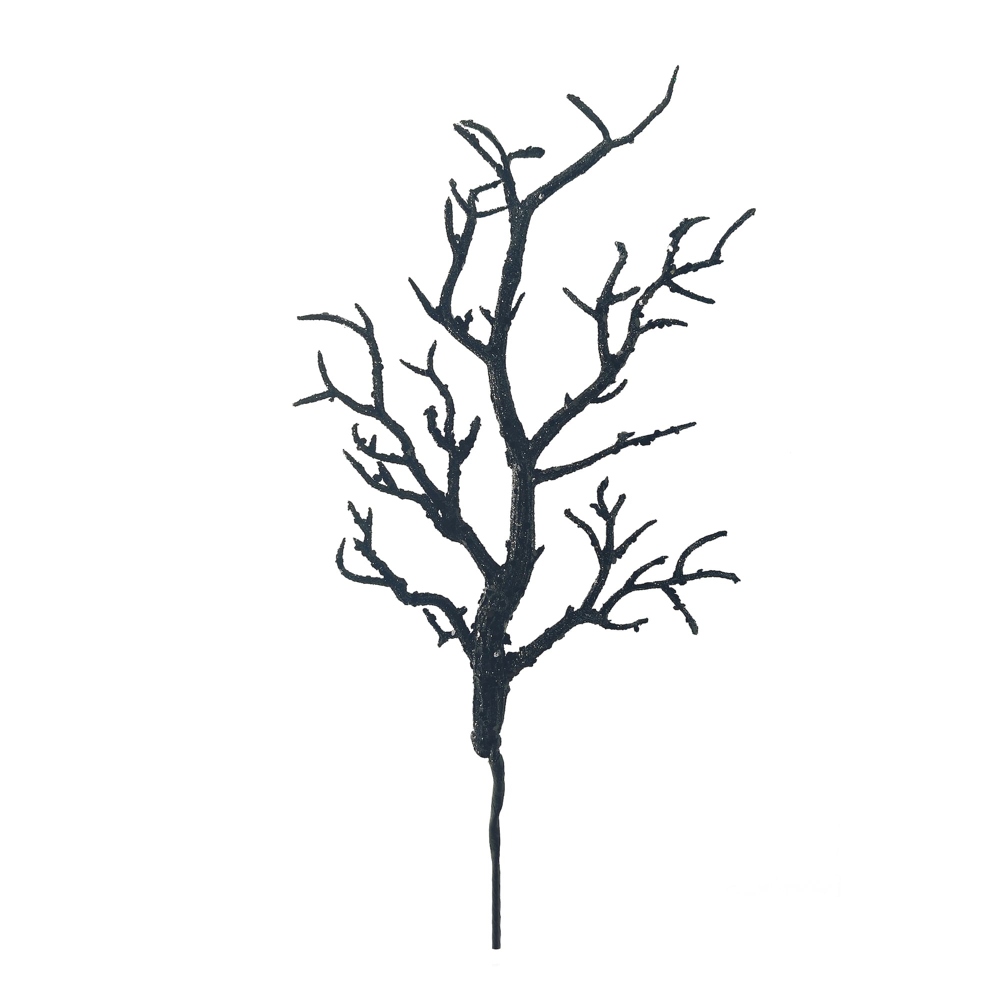 15" Black Glitter Branch Pick by Ashland®